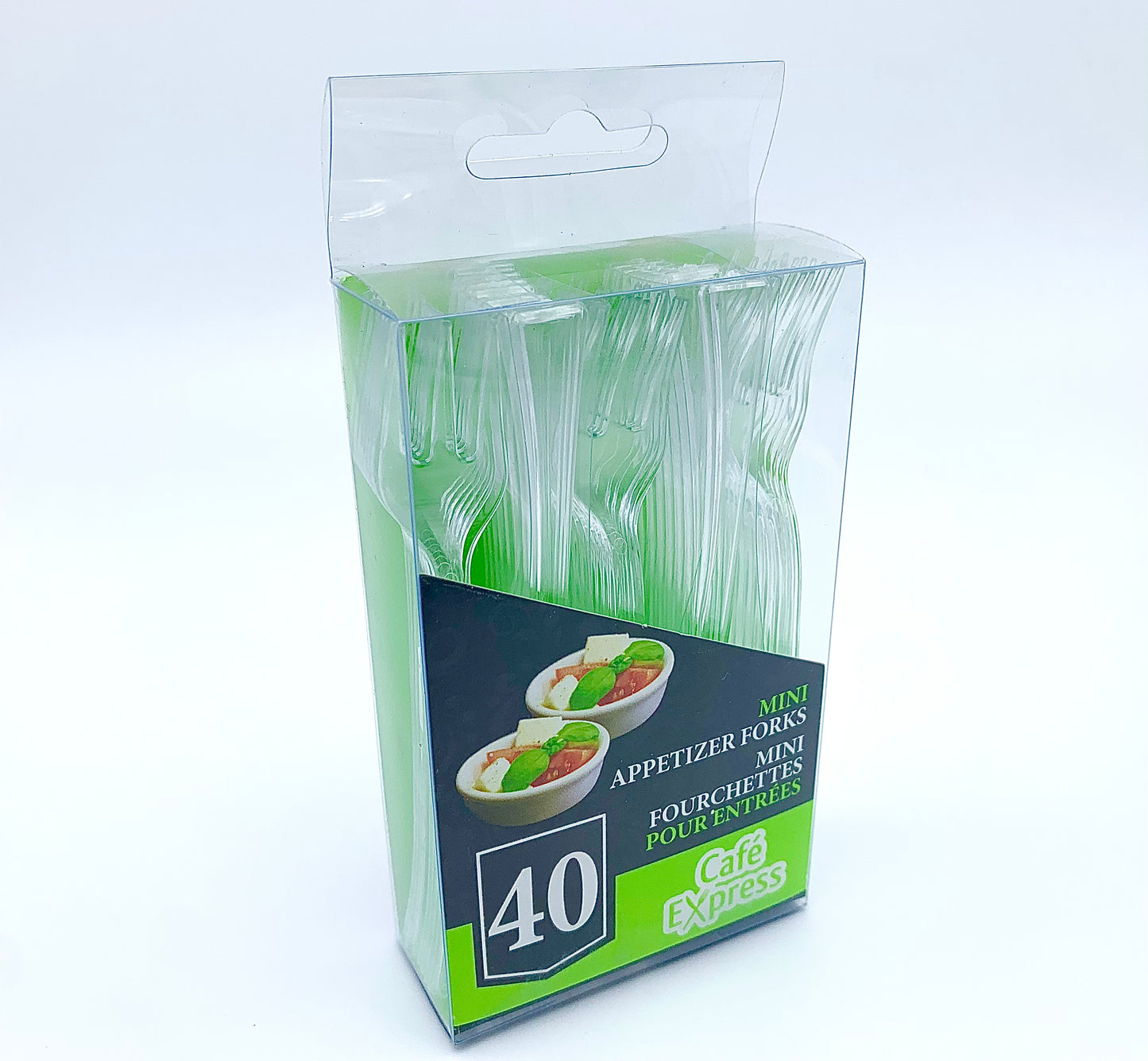 Clear Plastic Mini Appetizer Forks