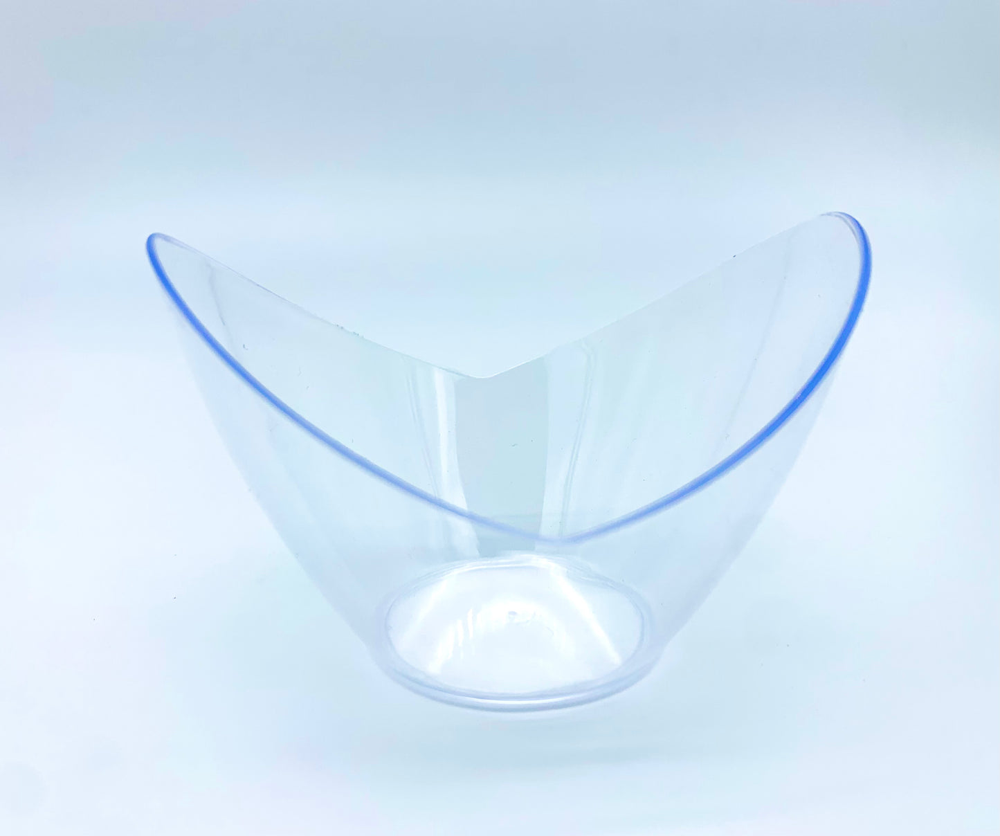 Clear Plastic Oval Mousse Bowl