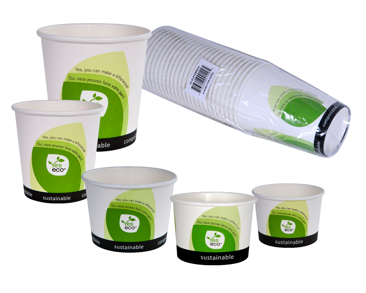 COMPOSTABLE SOUP CONTAINERS