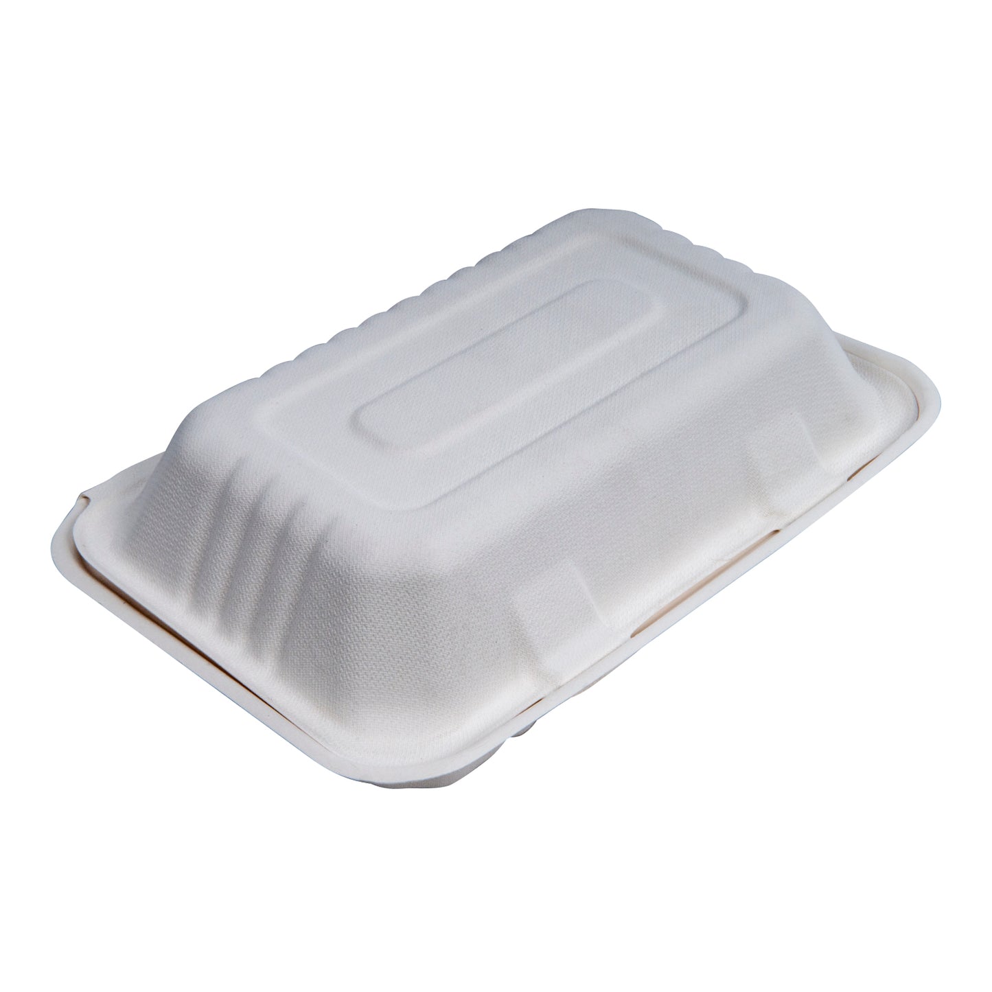 9"x6"x3" Bagasse Rectangle Clam