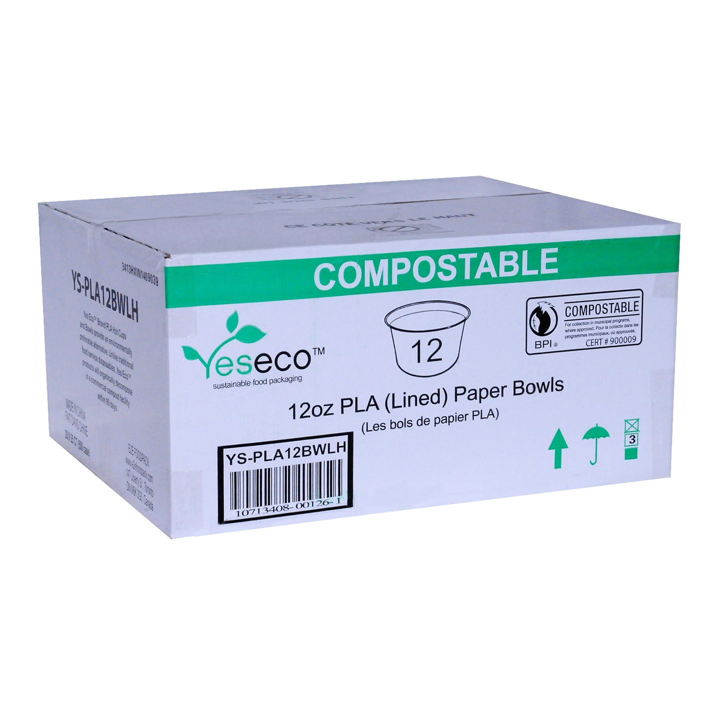 YesEco 12oz PLA BOWL