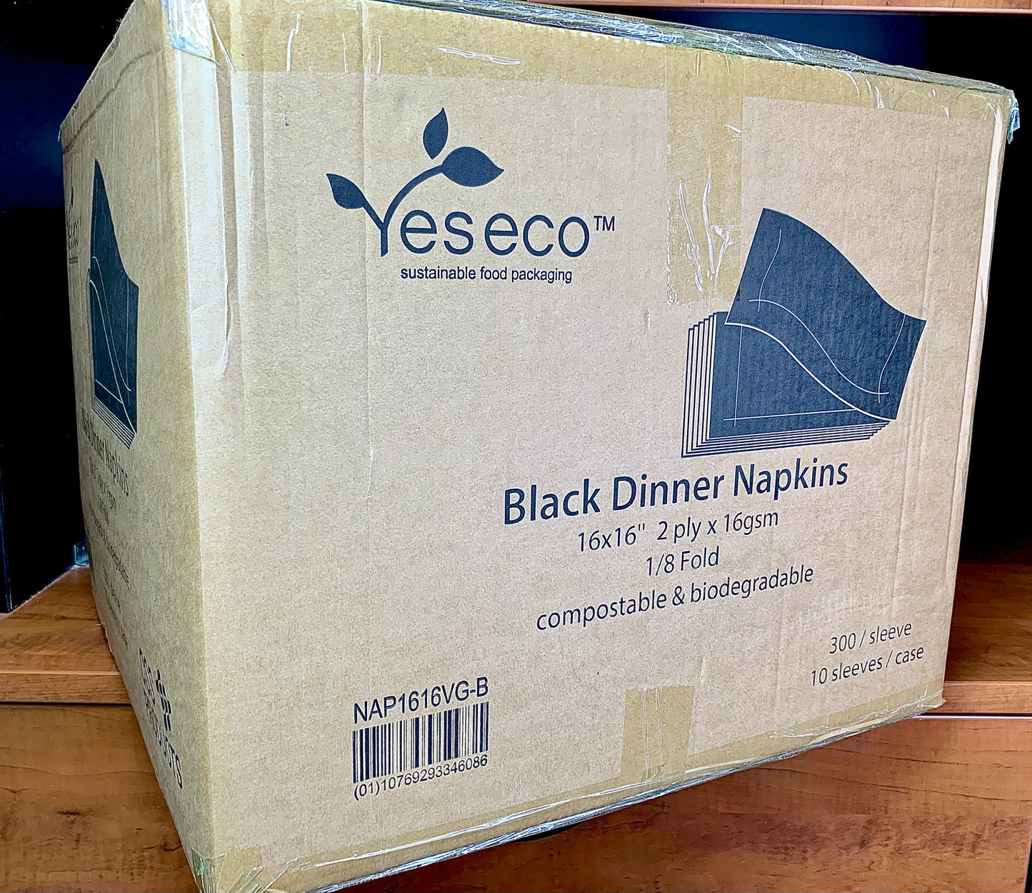 Napkin Dinner 2 Ply Black