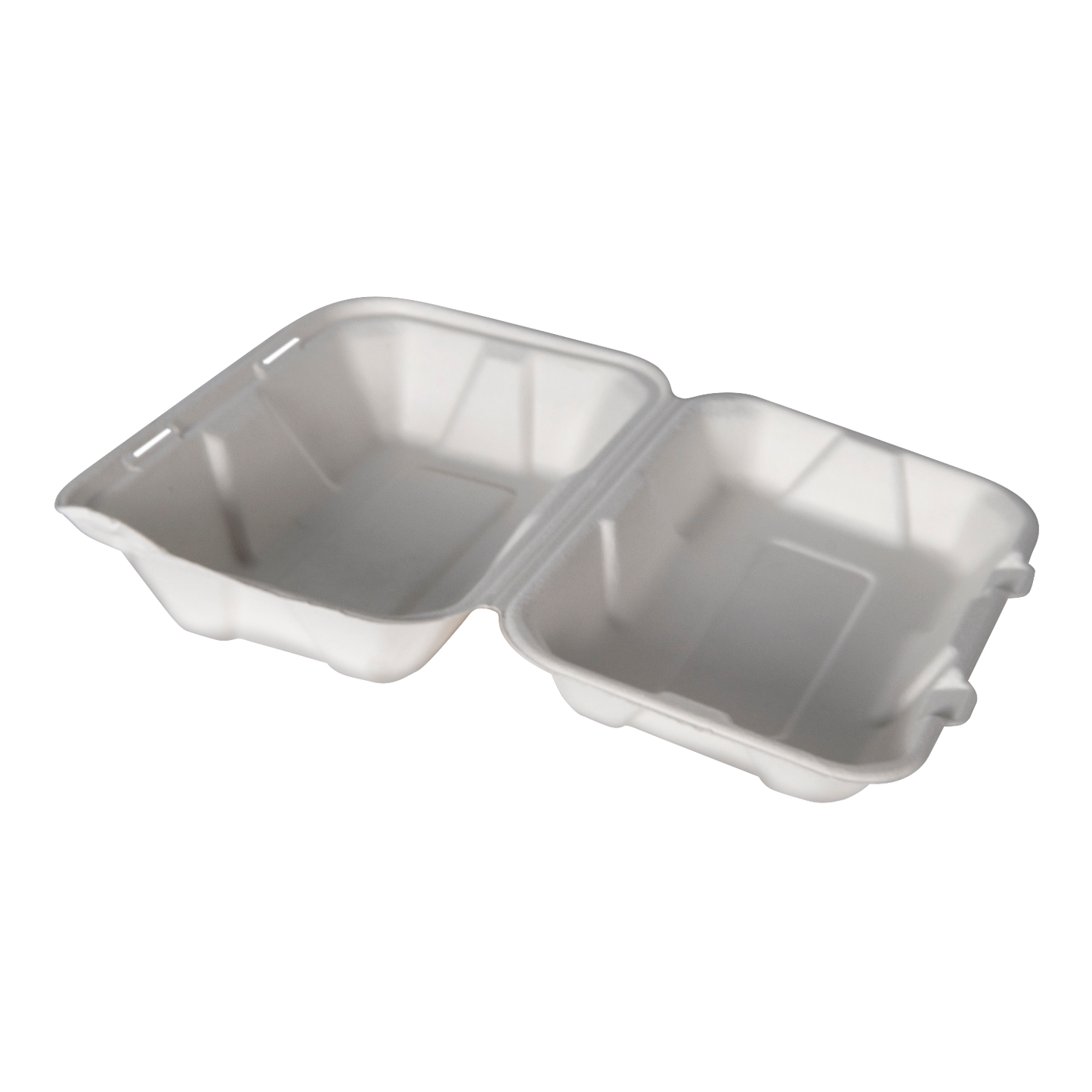 9"x6"x3" Bagasse Rectangle Clam