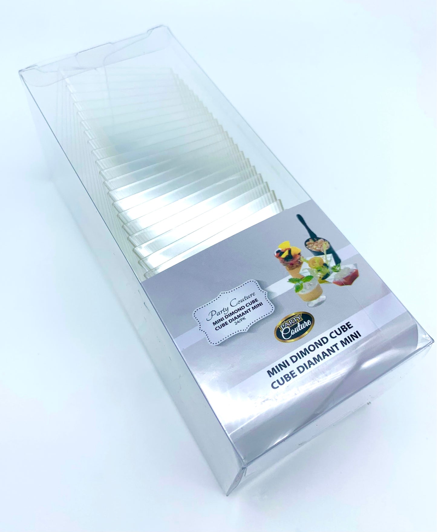 Mini Clear Plastic Diamond Cube