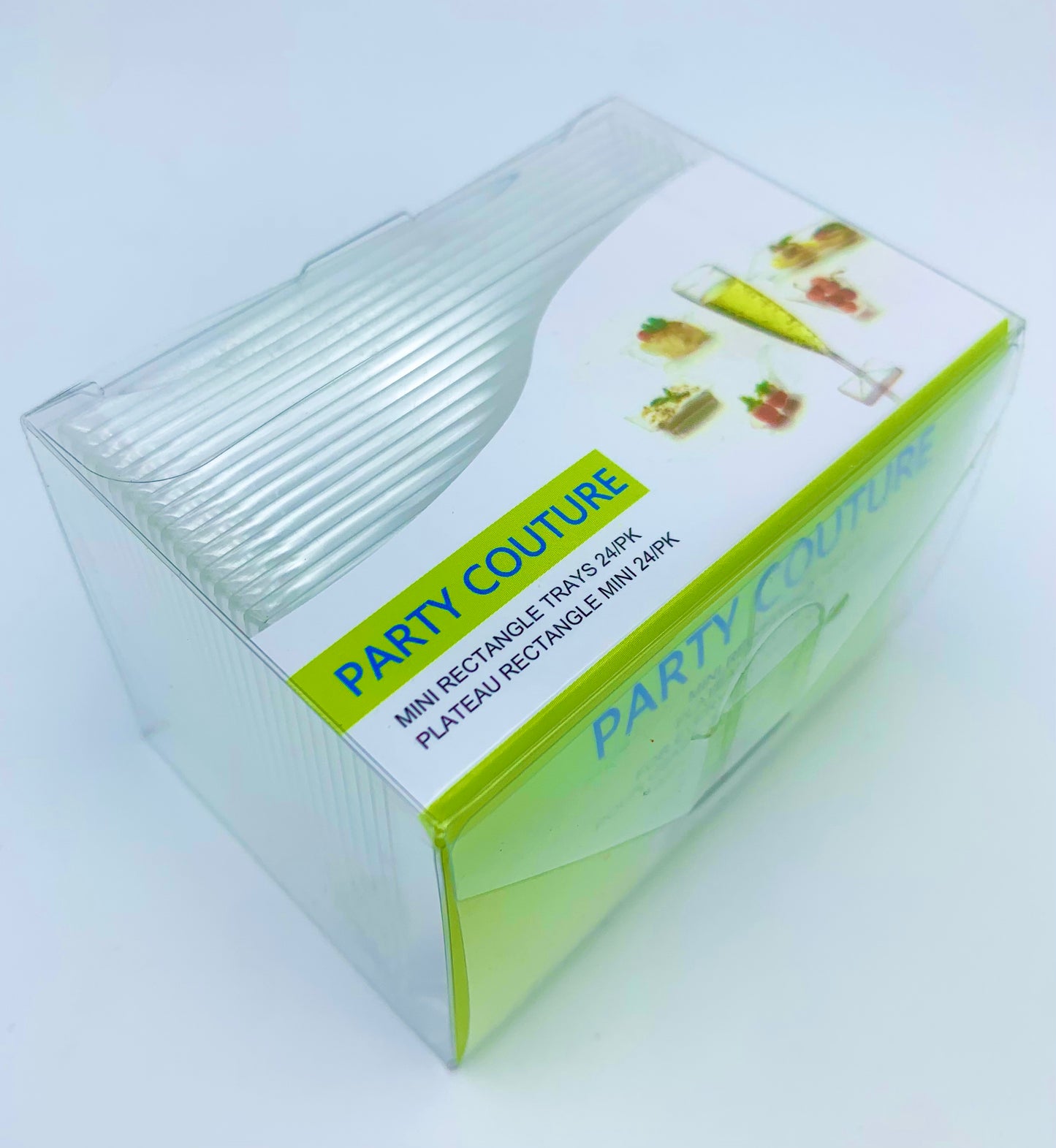 Mini Clear Plastic Rectangle Trays