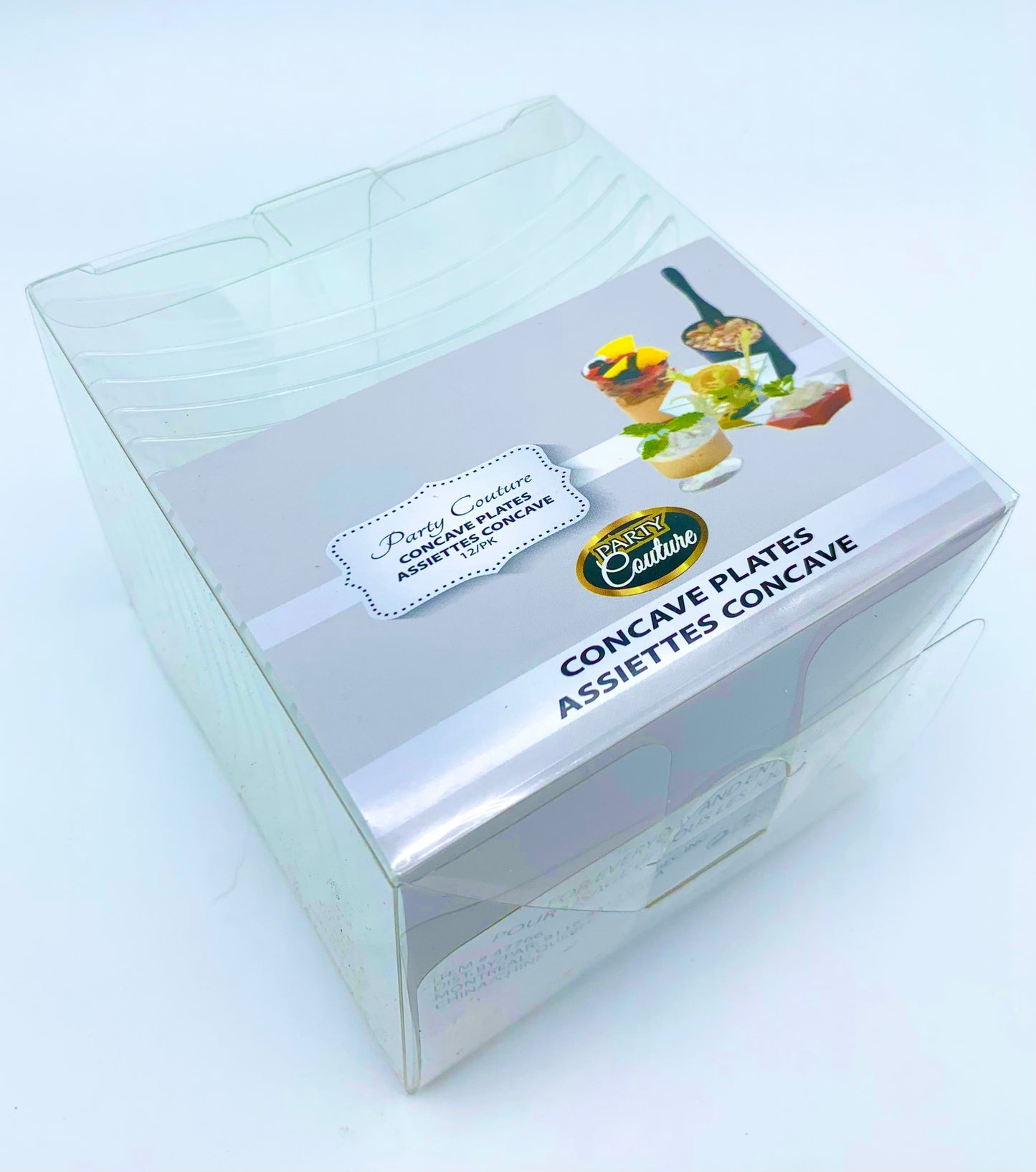 Clear Plastic Concave Plates
