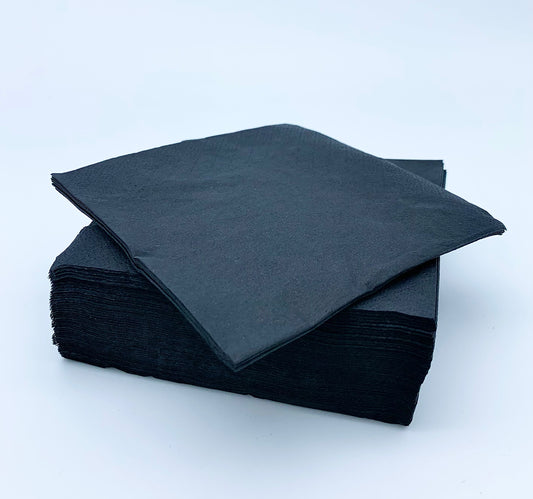 Napkin Cocktail 2 Ply Black