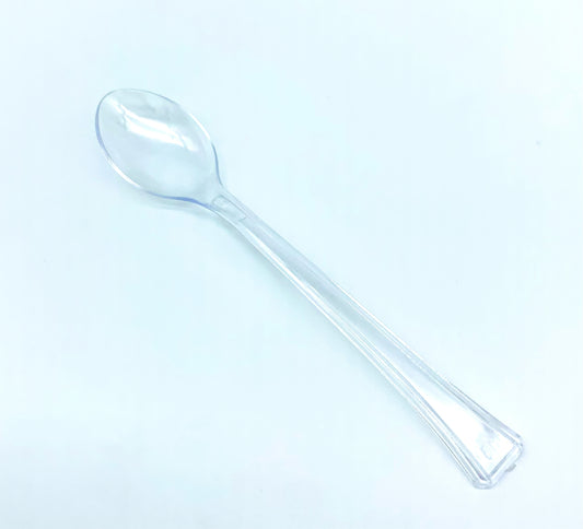 Mini Clear Plastic Appetizer Spoons