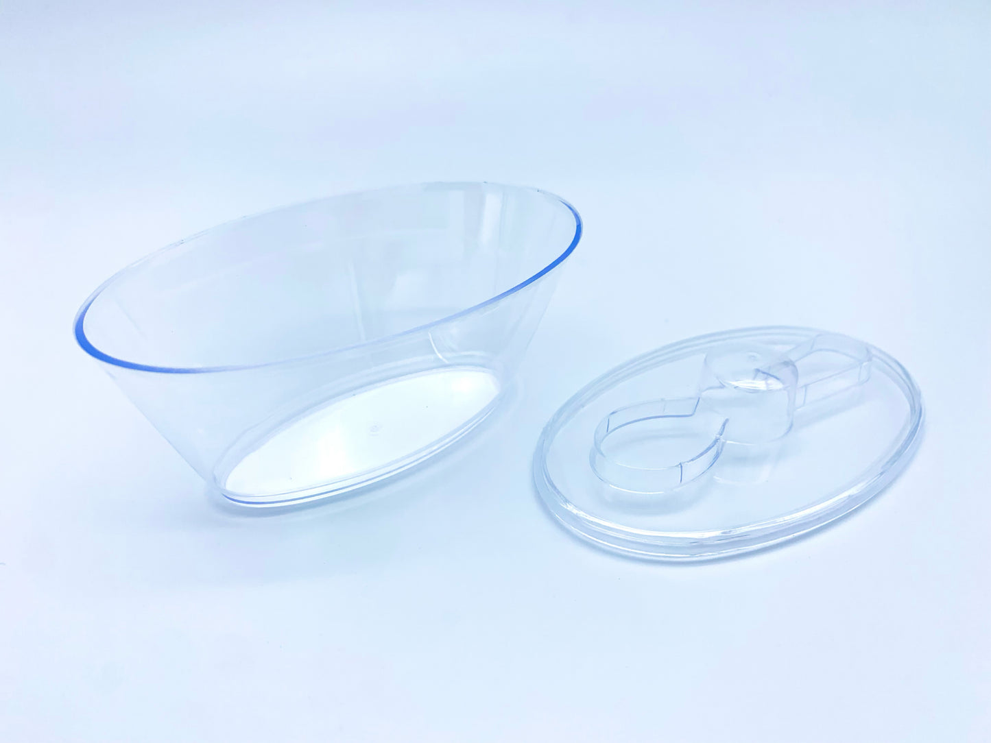 Clear Plastic 4oz Desert Kit Bowl-Cover