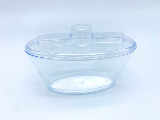 Clear Plastic 4oz Desert Kit Bowl-Cover