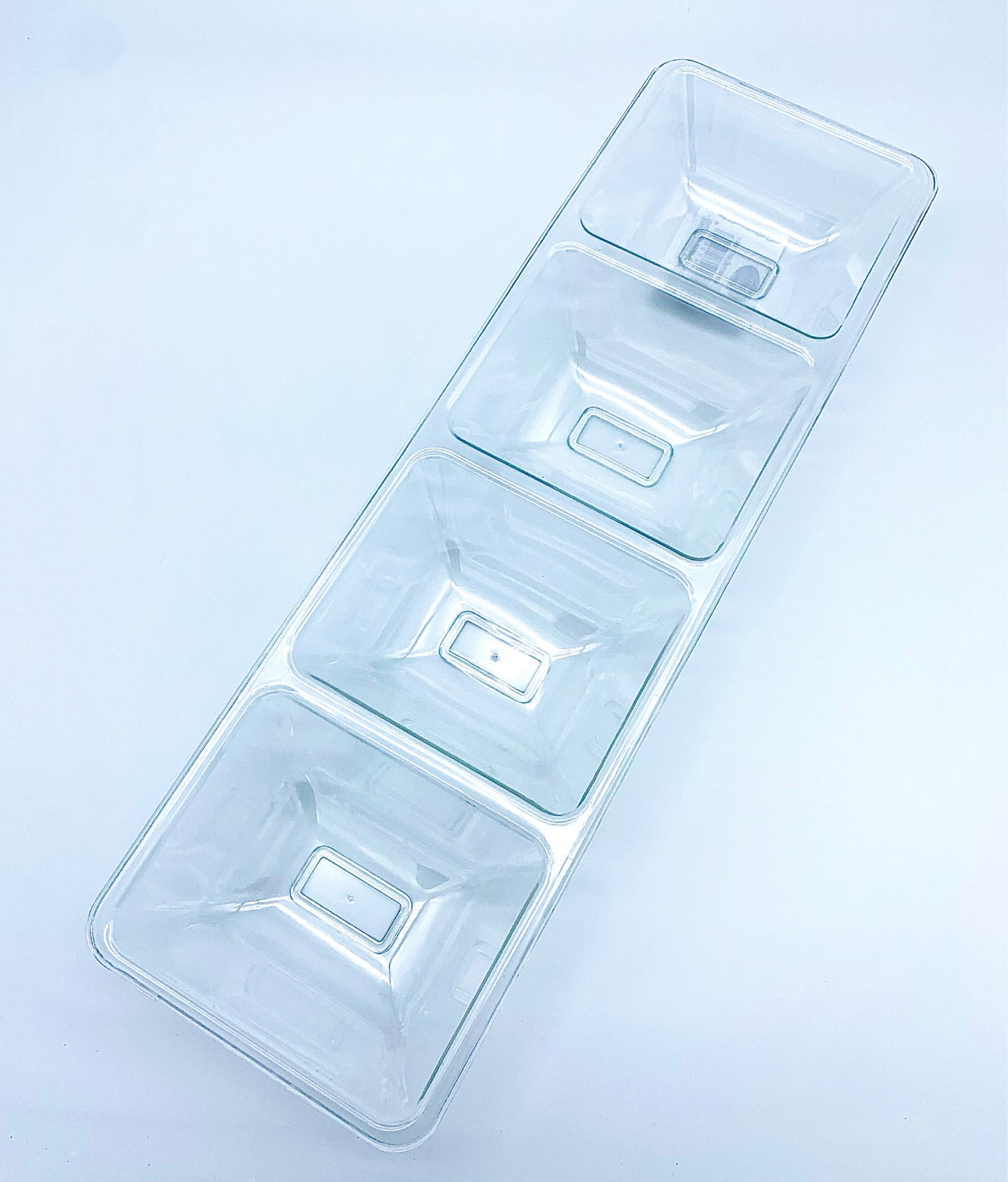 Clear Plastic 4 Compartment Tray