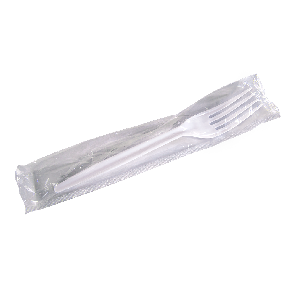 7″ White Fork Wrapped