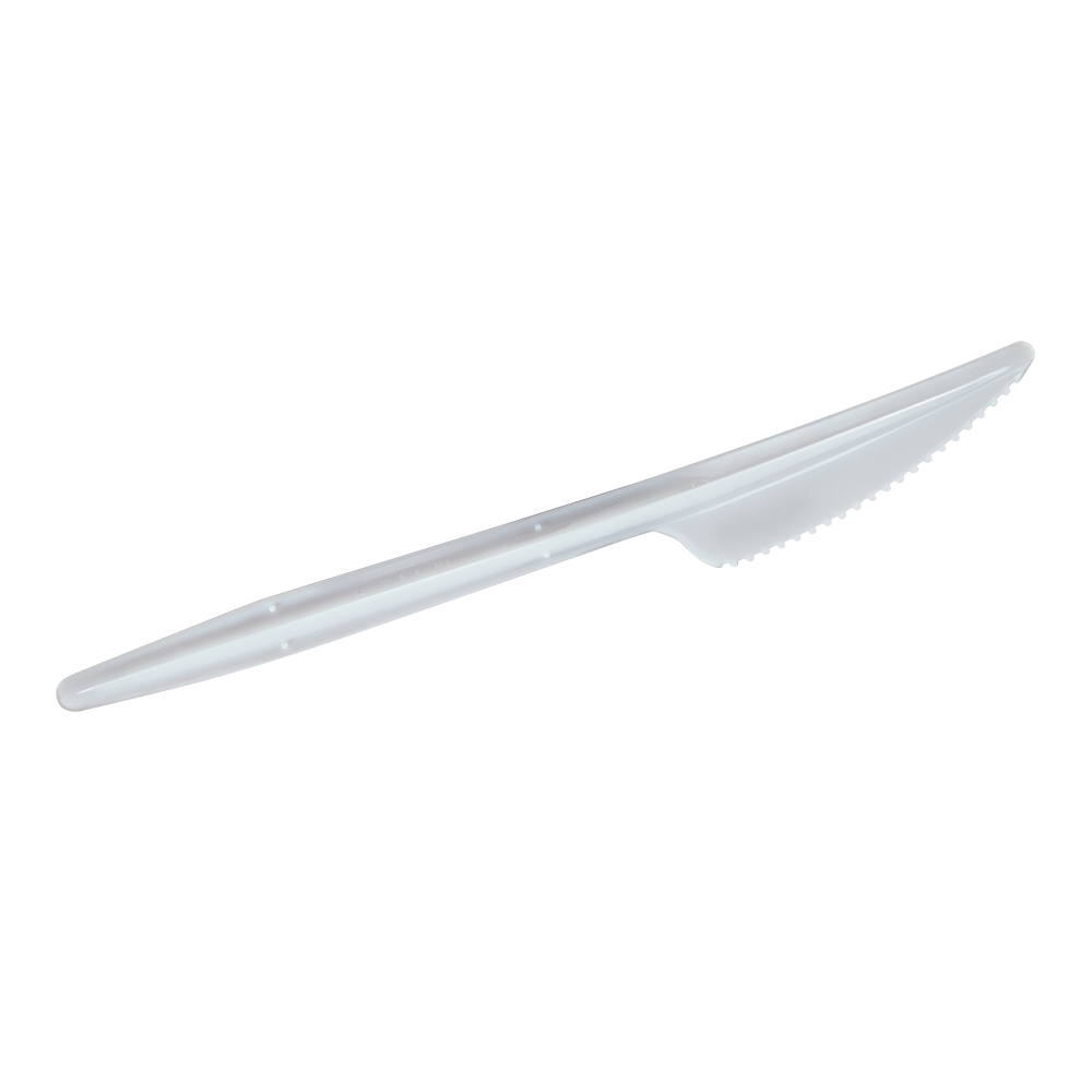 7″ White Knife Wrapped