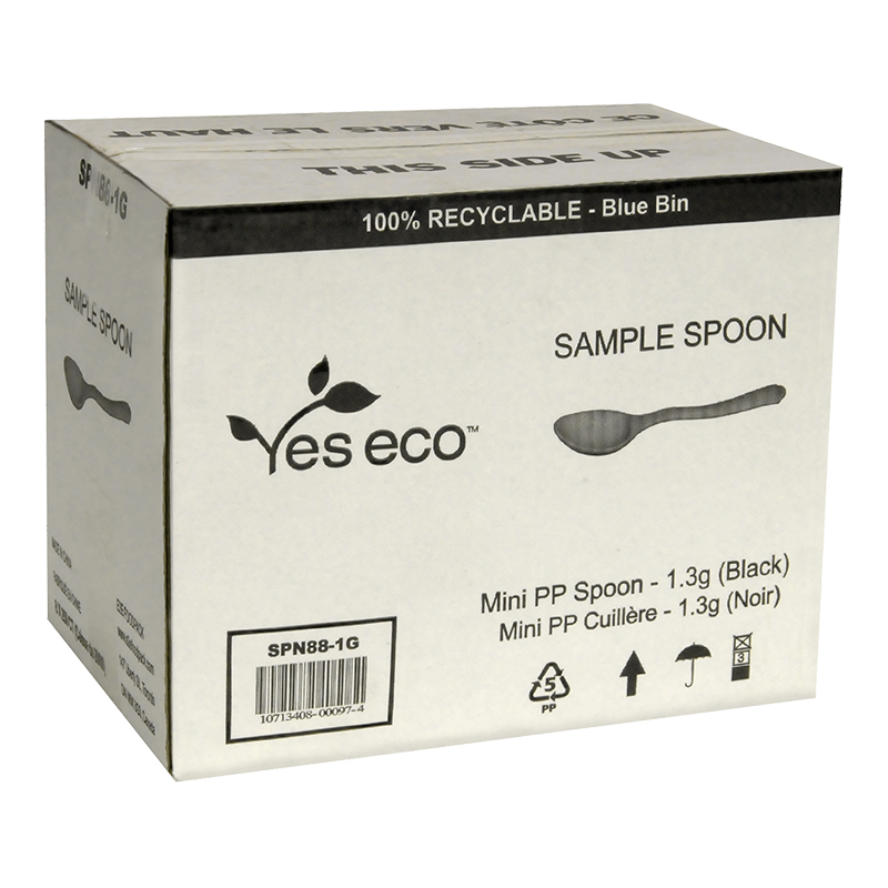 MINI BLACK PP SPOON 88MM 2000 PC/CASE, 8X250