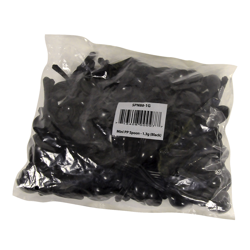 MINI BLACK PP SPOON 88MM 2000 PC/CASE, 8X250