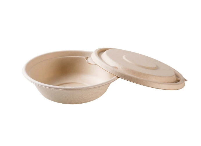 32OZ Bagasse Round Bowl